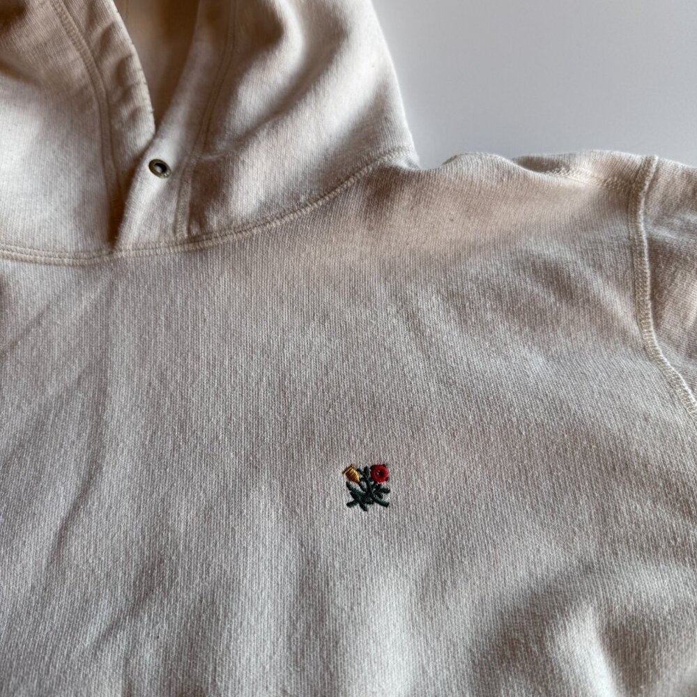 Aimé Leon Dore ALD Cream Crest Logo Pullover Hoodie - Men's Medium - Picture 2 of 7